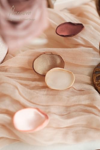 Floroom 300pcs Rose Petals Earth Tones Brown Faux Silk Flower Petals for Wedding Flower Girl Basket Aisle Scatter Dinner Table Centerpieces Party Confetti Bridal Shower Romantic Night Decoration - color: Earth Tones, size: 300pcs