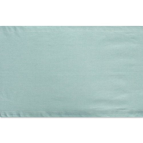 DII Chambray Kitchen, Tabletop Collection, Aqua, 14x72 Table Runner - color: Aqua, size: 72" x 14" (Rectangular)