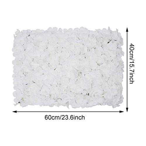 16"x 24" Artificial Flower Wall Panels,Flower Wall Mat Silk Flower Panels for Outdoor Garden Backyard Fence Fence Privacy Screen and Indoor Wall Decor(10Pcs White,Style 3) - color: 10Pcs White,Style 3