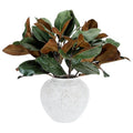 Thiccywoov 6 Pcs Magnolia Artificial Leaves Branches 3D Magnolia Pick Faux Stems Twigs Realistic Touch Faux Greenery Table Centerpiece for Spring Vase Filling Farmhouse Home Office (Green,22 Inch) - size: 22 inch
