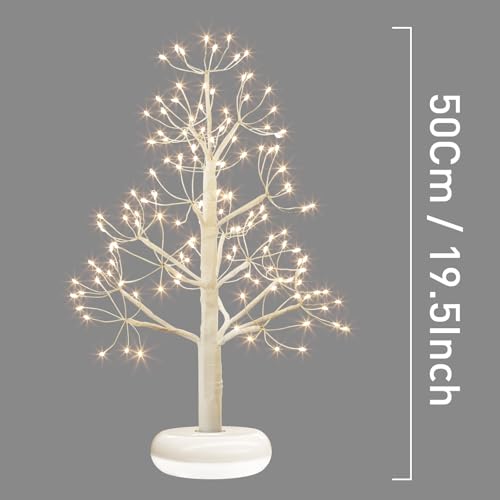 PEIDUO Small Christmas Tree with 136 Lights, 1.64 FT Rechargeable Artificial Trees with 6 Modes, Timer & Dimmable Control, Fairy Light Spirit Tree for Christmas Decorations Indoor Home Decor (2PK) - style: 2PK Christmas tree