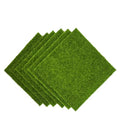 6 Pieces 6 x 6 Inches Fake Grass Decor for Crafts,Artificial Grass for Miniature Ornament Projects,Miniature Diorama,Miniature Decoration,House Scences