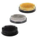 Authentic Japanese Round Kenzan Flower Frog – Made in Japan Ikebana Pin Holder for Flower Arranging (Round 3.1 in, Black) - color: Black, size: Round 3.1 in