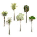 Ling's moment Artificial Greenery Stems Box Set, Faux Greenery Picks for DIY Bridal Bouquets Wedding Floral Arrangement Table Centerpieces, Sage & Light Green - color: Season Combo- Late Spring