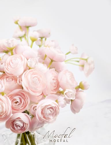 Ranunculus Artificial Flowers 18pcs, Faux Silk Mini Ranunculus Bulk Fake Wedding Filler Flowers for DIY Bouquets Centerpieces Bridal Shower Decorations Arrangements, Blush Pink - color: Blush Pink