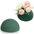 Half Ball Florist Foam, Green Sponge Blocks for Fresh or Artificial Flower Arrangements, DIY Sphere Planters Floral Foam Round for Craft Supplies, Wedding, Birthdays, Home Decor (5.5 X 2.8 Inches)