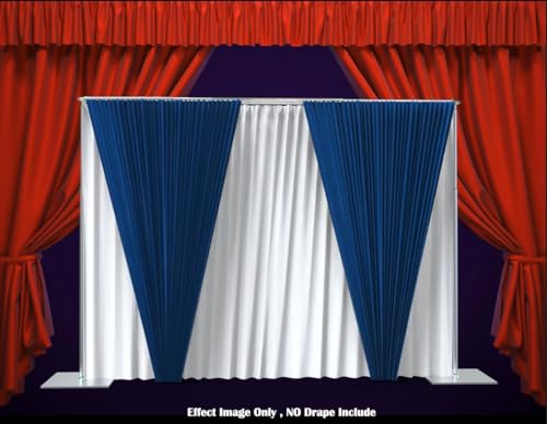 Adjustable Backdrop Stand Pipe Kit Heavy Duty Quick Set Up for Wedding&Party&Event&Photography&Show&Display (10FT x 10 FT Double Crossbar, No Drape Include) ，But Not for Flower Walls/TVs/Heavy Items - size: 10FT x 10FT & Double Crossbar & No Drape