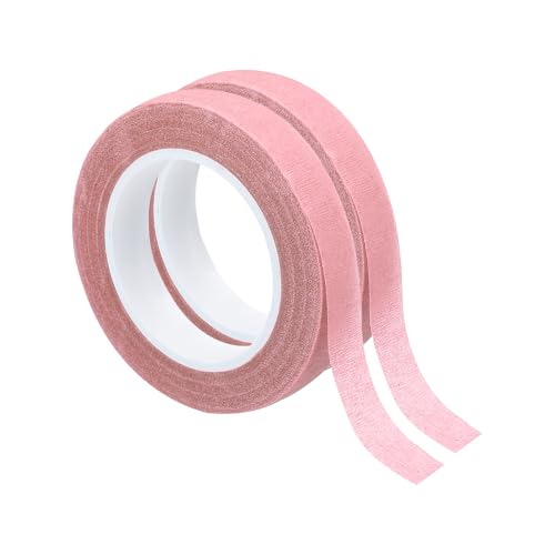 PATIKIL Floral Tape 1/2" x 30 Yard / 12mm x 30m, 2 Pack Flower Wrap Adhesive Tape for Bouquet Stem Wrapping, Pink - color: Pink