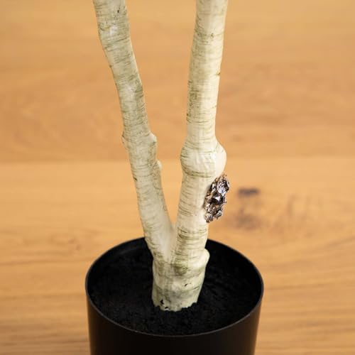 Nearly Natural 4ft. Artificial Birch Tree with Real Touch Leaves - size: 4ft