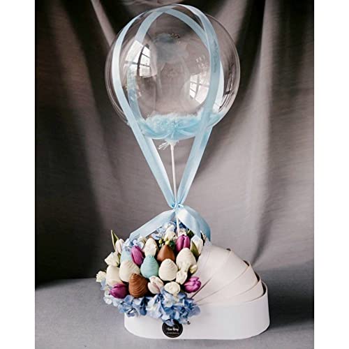 UNIKPACKAGING Premium Quality European Style Gender Reveal Gift Basket, Its a Boy/Girl Floral Box for Luxury Style Flower Arrangements (White) - color: White