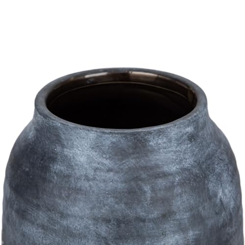 Briful Ceramic Flowers Vase Home Decor, Kitchen Dining Farmhouse Table Vases, Rustic Vintage Living Room Bathroom Bedroom Decorations for Office Coffee Desk Fireplace Shelf Mantel (7” Tall) - color: Lightslategray, size: 7 Inch