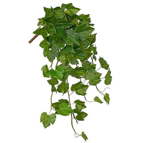 24" Artificial Hanging Plant Ivy Vine Green Plants Decorative Artificial Plants Fake Hanging Plants for Window Wall Decorations - color: Grape Leaf, size: 24-inch