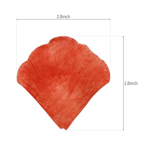 JHFGJGH 500 Pcs Exquisite Red Rose Petals, Artificial Flower Petals for Weddings,Events Deco - color: Red