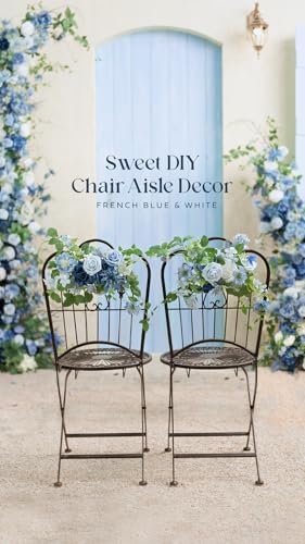 Ling's moment Artificial Roses, Provence, 3 Inch 25 Pcs | Foam Material, With Stems, DIY Floral, Wedding Bouquet/Centerpieces, Party/Room/Garden Decor - color: Blu- Provence, size: 25Pcs