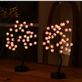 2 Pack Cherry Blossom Tree Lamp, 18inch 36 Led Bonsai Tree Lights, Battery/USB Operated Japanese Decor Night Lights for Teacher Appreciation Graduation Back to School Bedroom Home Gift, Warm White - size: 2 Pack - 18inch