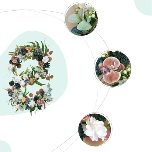 6FT Spring Flower Garland, Floral Dahlia, Orchid, Gardenia Spring Garland, Artificial Spring Summer Garlands for Home Mantle Wedding Festival Indoor Decor - color: Garland
