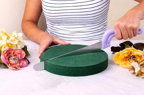 FLOFARE Floral Foam Round Soft and Odorless Foam for Flower Arrangement Supplies, Crafts, Wedding, Birthdays, and Occasions (Extra Large 10") - size: Extra Large 10"