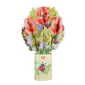Lovepop Everyday Pop-Up Bouquet with Glitter Details for Her and Him - 3D Greeting Cards for Boys, Girls, Men, Women - Lovely Ladybug - 12" Glitter Bouquet - Blank Notecard & Envelope Included - color: Lovely Ladybug Glitter Bouquet