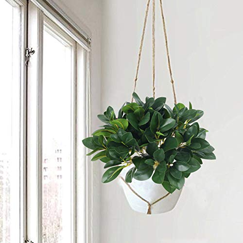 4Pcs Artificial Greenery Stems Faux Eucalyptus Leaves Green Fake Shrubs Plants for Vase Garden Outdoor Planters Window Box Home Wedding Courtyard Office Kitchen Decoration - color: Green