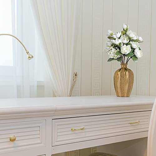 LIUCOGXI 4 Pcs Vintage 12 Heads Artificial Magnolia Flower Foam Long Stem Flower Bouquet with Green Leaves Arrangement for Home Living Room Wedding Bridal Bouquet Bedroom Floor Vase Decoration - color: 4 Pcs White Magnolia