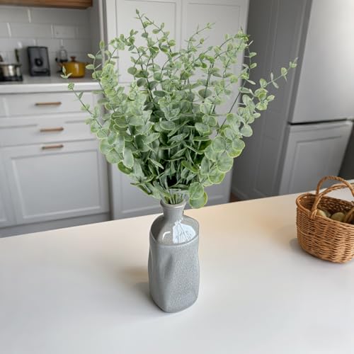 20pcs Eucalyptus Stems Artificial Eucalyptus Leaves Stems Artificial Fake Flowers for Home Office Flowers Bouquet Centerpiece Wedding Decoration Christmas Decor 2026