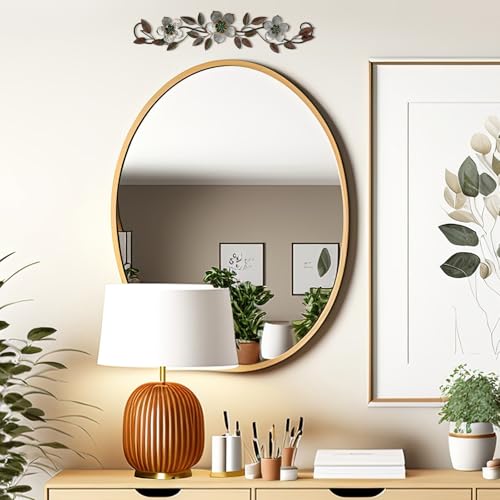 Wesiti Metal Flower Wall Decor Vintage Metal Flower Wrought Iron Scroll Sculpture 15.7''x3.7'' Not 3D, Flat Farmhouse Leaf Wall Decor with Nails for Summer Bedroom Kitchen Indoor Outdoor(Silver Gray) - color: Silver Gray