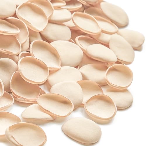 Floroom 300pcs Rose Petals Champagne Faux Silk Flower Petals for Wedding Flower Girl Basket Aisle Scatter Dinner Table Centerpieces Party Confetti Bridal Shower Romantic Night Decoration - color: Champagne, size: 300pcs