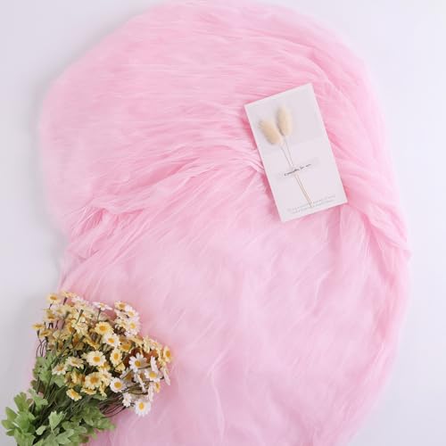 Pink Gauze Table Runner 10ft Rustic Cheese Cloth Table Runner Boho Style Decorations for Romantic Date Wedding Party Baby Shower Photography Decoration - color: Pink, size: 10 ft × 1 pc