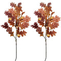 SNAIL GARDEN 2 Pcs 39.3in /100cm Faux Oak Fall Floral Stems with Acorns,Large Artificial Fall Stems for Vases Filler, Autumn Decor Oak Leaves Artificial Fall Flowers Wedding Porches Courtyards
