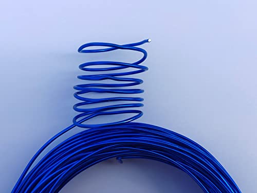 15 Gauge Anodized Aluminum Wire 49 Feet for Jewelry Making Craft DIY（1.5mm,Lake Blue,41516） - color: Lake Blue, size: 15 Gauge