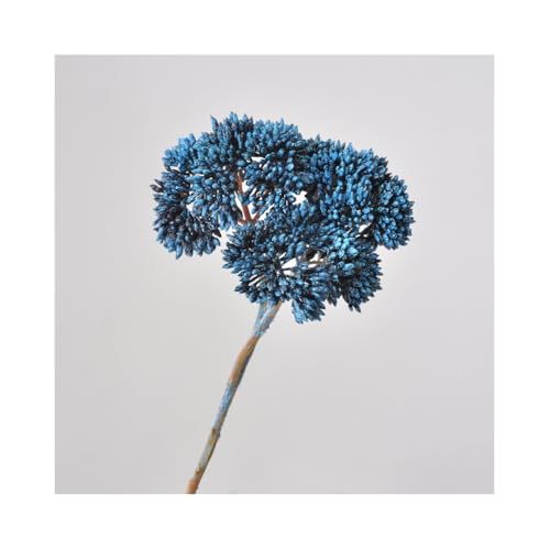 4PCS Artificial Succulent Flower, Plastic Plants Green Artificial Plants for Home Garden Decorations, Party Decorations, Bedroom Office Decorations, Wedding Decorations(Blue1) - color: Blue1, size: 4PCS