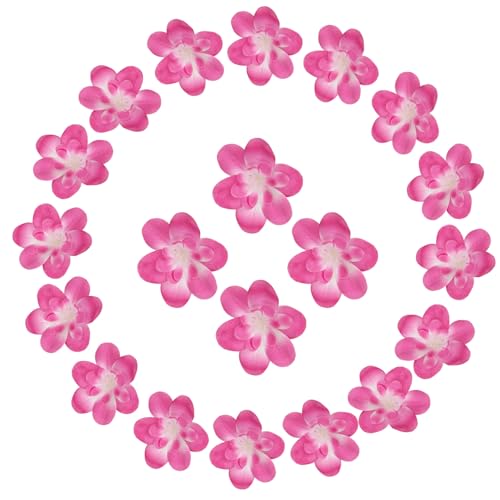 uxcell 20 Pcs Artificial Cattleya Flower Heads, Fake Cattleya Heads Bulk Artificial Flowers for DIY Wedding Bouquets Centerpieces Party Home Decorations, Rose Purple - color: Rose Purple