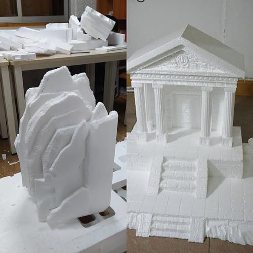 Crafare Craft Foam Blocks Large 17X11X7inch Polystyrene EPS Foam Blocks for Arts Projects Sculptures Modeling Floral Arrangements and Centerpieces