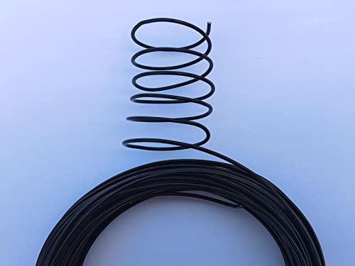 15 Gauge Anodized Aluminum Wire 49 Feet for Jewelry Making Craft DIY（1.5mm,Black,41510） - color: Black, size: 15 Gauge