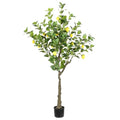 SAFAVIEH Home Collection Faux Artificial 60-inch Decorative Potted Lemon Tree