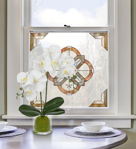 White Orchids Artificial Flowers 16.1" Faux Orchids Plant in Pot Fake Flower Arrangements with Glass Vases Small White Centerpieces for Kitchen Dining Room Tables Bathroom Nightstand Shelf Desk Decor - color: White Orchid & Green Moss Grass