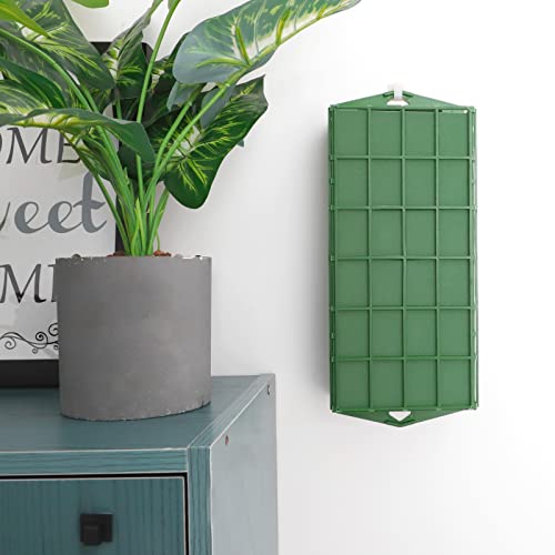 HongWay 4 Pieces Floral Foam Cage Flower Holder with Floral Foam for Fresh Flower Arrangement and Wedding Holiday Decorations