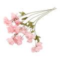 Alipis Artificial Peony Flowers Bouquet, 5pcs Pink Silk Peonies with Long Stems, Realistic Faux Flower Arrangement for Home Décor, Wedding Centerpieces, and Party Decorations