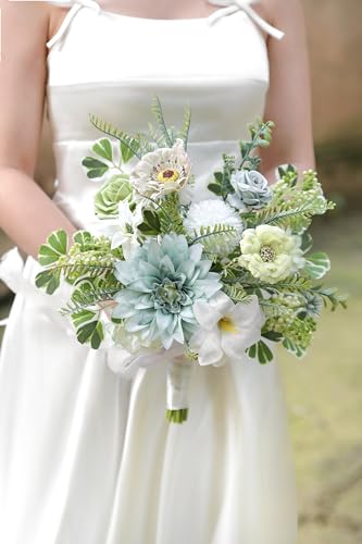 Artificial Flowers Combo Forest Green Silk Fake Flower for DIY Wedding Bridal Bouquets Floral Arrangement Birthday Cake for Table Centerpieces Baby Shower Anniversary Party Home Decor - color: Forest Green