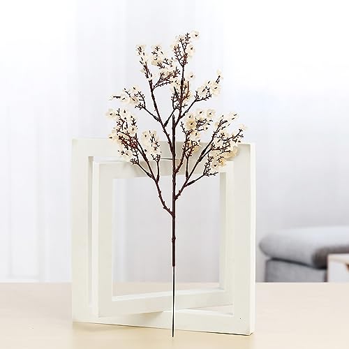 JAKY-Global Babys Breath Fabric Cloth Artificial Flowers 20 Bundle European Fake Silk Plants Decor Wedding Party Decoration Bouquets Real Touch DIY Home Garden (Beige, 20 Bundles) - color: Beige, size: 20 Bundles