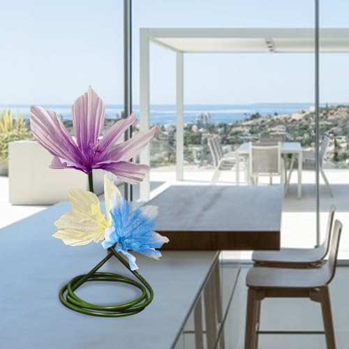 3D Lily Flower Artificial Flowers Decorative Large for Birthday Party Wedding Background Eco-Friendly Waterproof Home Garden Hotel Office Event Decor - color: Lilies-a