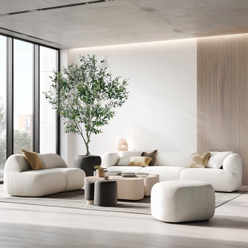 8ft Artificial Olive Tree Potted Plant | Application: Large faux olive tree decor for indoor home, office and living room arrangement - size: 8ft