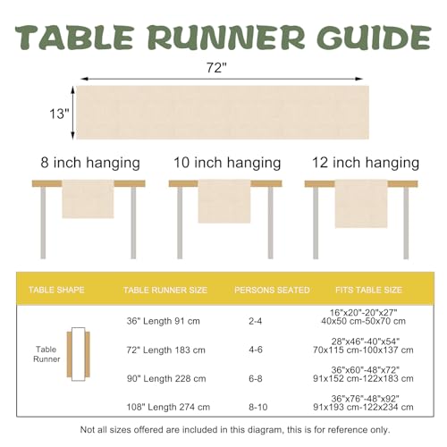 Tropical Plant Monstera Palm Leaves Dining Table Runner, Spring Summer Hawaii Botanical Burlap Kitchen Decoration, Frangipani Flower Indoor Outdoor Home Decor Party Supply 13 x 72 Inches - color: Tropical Plant, size: Table Runner 13''X72''