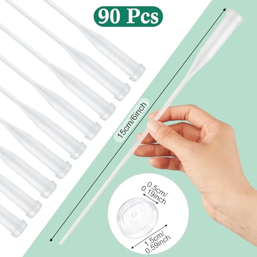 Tessco for you 90 Pcs Floral Water Tubes 12 Inch Floral Tubes Plastic Flower Supplies for Fresh Flowers with Rubber Cap for Flower Stem Arrangements Florist Supplies(Clear) - color: Clear, size: 12 Inch
