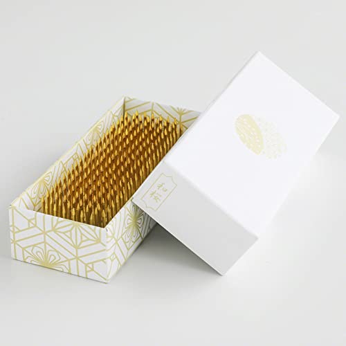 Wazakura Japanese Ikebana Kenzan Long Rectangular Flower Holder 3.4 in (87 mm), Made in Japan Floral Arranging Pin Frog Tool (3.4" (87mm) Long Rectangular Brass Kenzan) - color: 3.4" (87mm) Long Rectangular Brass Kenzan
