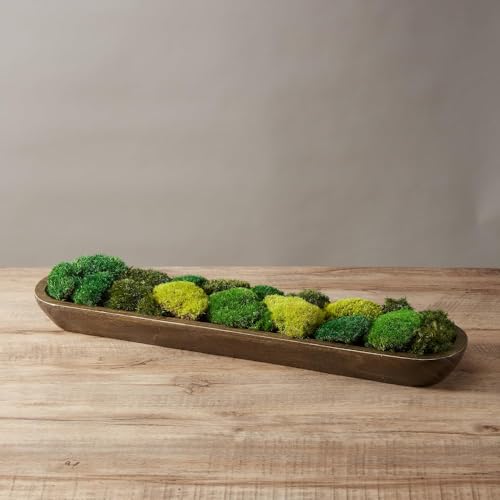 Only Moss No Bowl 4 Color Mix Pack Preserved Pole Moss Pillow Bun Cushion Natural Decorative Green DIY Kit Art Wall Florist Easter Decor (1.5 sq.ft, Green-A,B,C,D) - color: Color Mix-green-(a+b+c+d), size: 1.5 sq.ft.