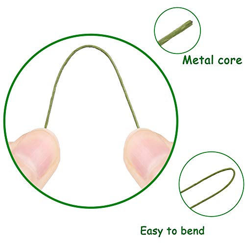 CCINEE 24 Gauge Dark Green Floral Wire Stem for Flower Arrangement Craft Supply,16 Inch,200PCS - color: #24 Dark Green