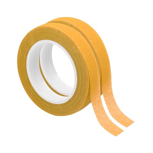 PATIKIL Floral Tape 1/2" x 30 Yard / 12mm x 30m, 2 Pack Flower Wrap Adhesive Tape for Bouquet Stem Wrapping, Orange - color: Orange