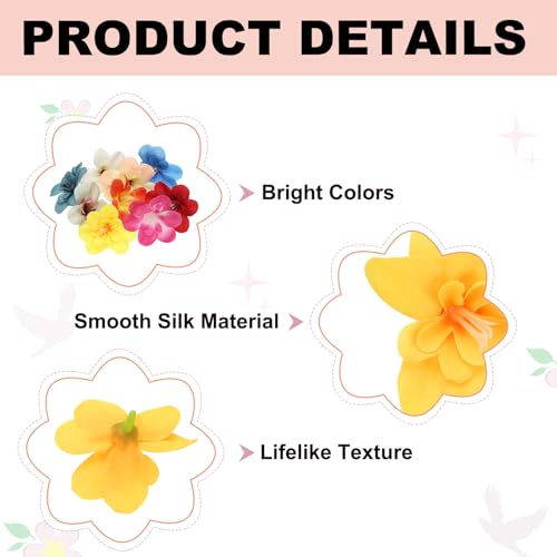 uxcell 20 Pcs Artificial Cattleya Flower Heads, Fake Cattleya Heads Bulk Artificial Flowers for DIY Wedding Bouquets Centerpieces Party Home Decorations, Yellow - color: Yellow