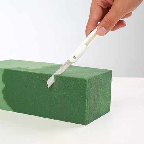 Crafare 6pc Wet Fresh Floral Foam Blocks Green Florist Foam Bricks 8.9(L) X 3.9(W) X 3(H) for Spring Fresh Flower Arrangement and Crafts Supply